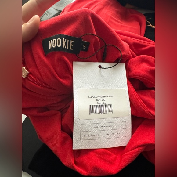 Nookie Illegal Halter Gown in Red size XXL - Picture 15 of 16